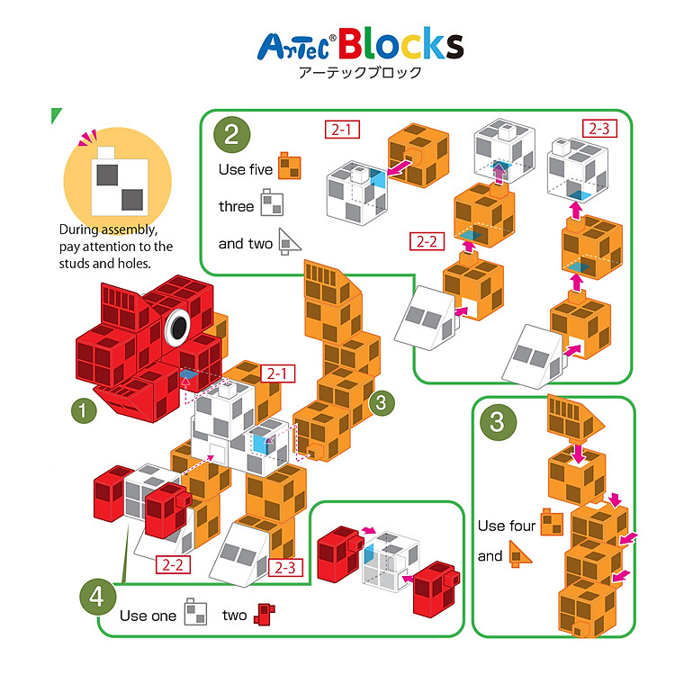 Bộ đồ chơi lắp ghép Artec Khủng long Chính hãng Ưu đãi - Hình ảnh 3