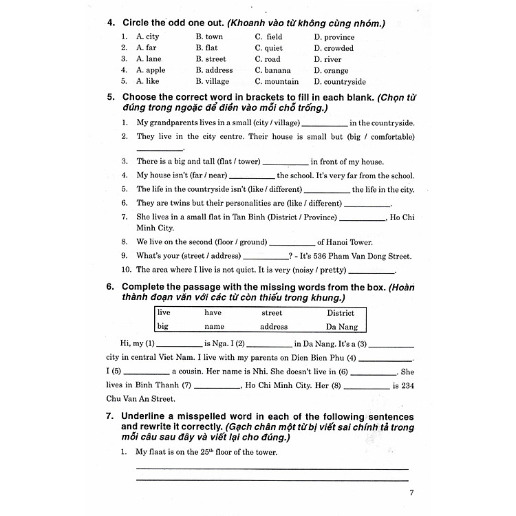 Bài Tập Từ Vựng Tiếng Anh Lớp 5 - Ảnh 6