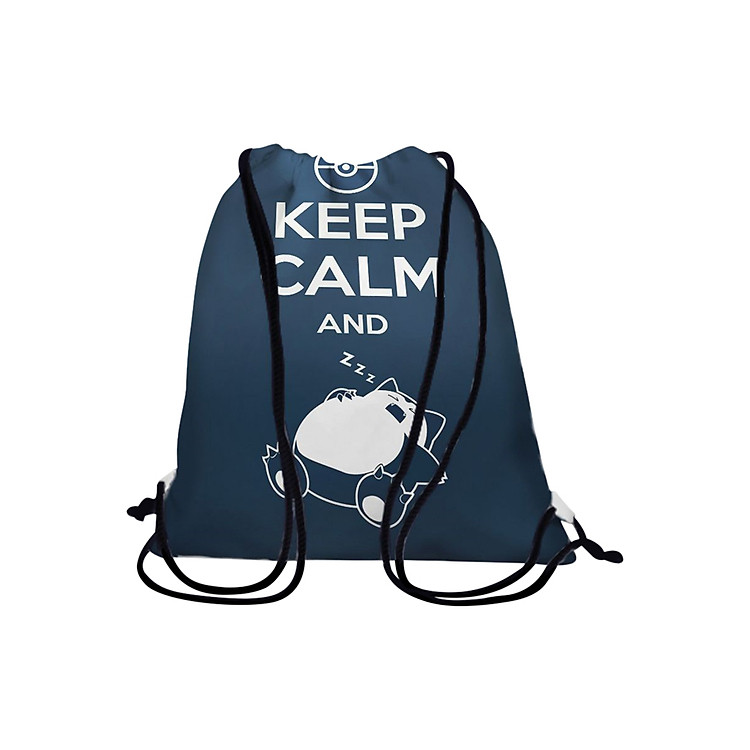 Túi Dây Rút Unisex In Hình Keep Calm & Zzz - BDTE068