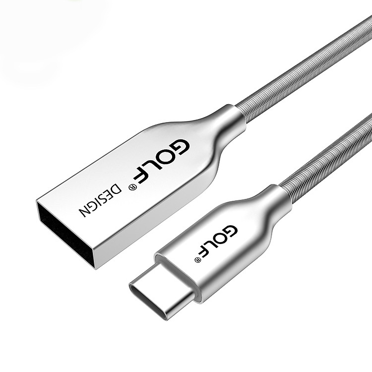 Cáp sạc nhanh Golf 2.4A GC-36t Type-C bọc thiếc - Hàng chính hãng