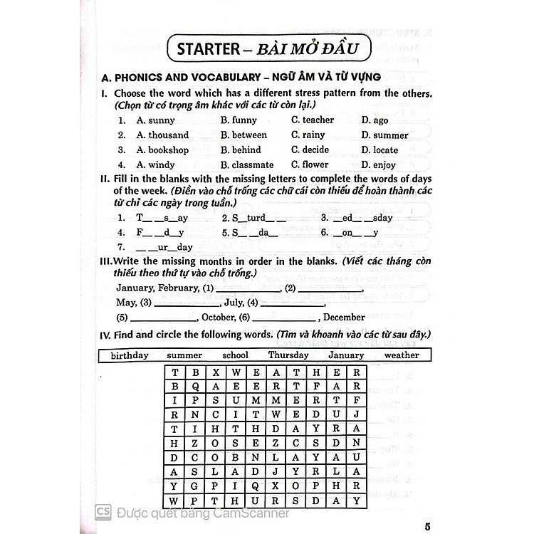 Bài Tập Dùng Kèm Tiếng Anh 5 - Ảnh 4