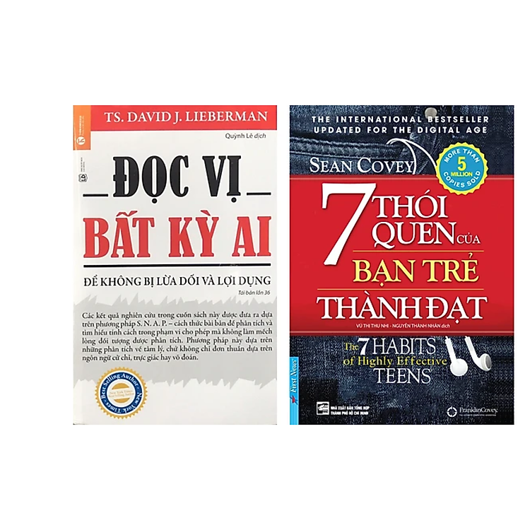 Combo 2 cuốn sách Tư Duy - Kĩ Năng Sống : 7 Thói Quen Của Bạn Trẻ Thành Đạt (Tái Bản 2019) + Đọc Vị Bất Kỳ Ai (Tái Bản 2019)