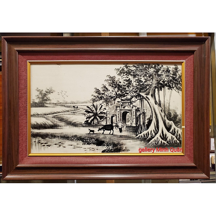 TRANH SỨ - PHONG CẢNH ĐỒNG QUÊ