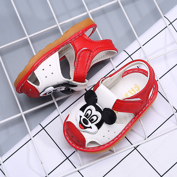 Dép sandal tập đi cho bé 0 - 18 tháng XD49 đỏ