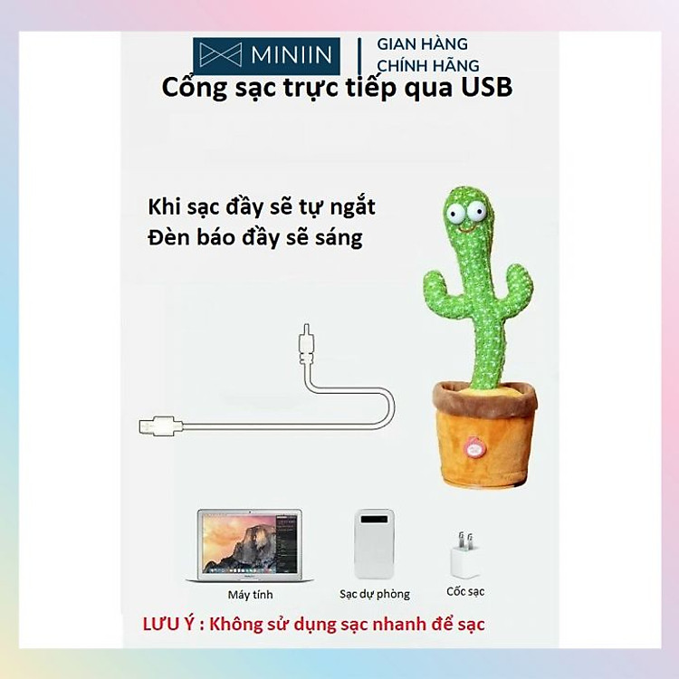 Cây Xương Rồng Nhồi Bông Nhạc Mini Chính hãng Tiết kiệm - Hình ảnh 4