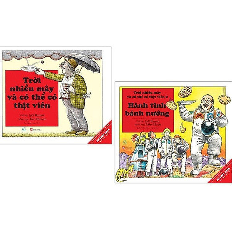 Combo Ehon Nhật Bản Song Ngữ: Trời Nhiều Mây Và Có Thể Có Thịt Viên + Poster An Toàn Cho Con Yêu (Nuôi dưỡng tâm hồn / Phát triển trí tuệ cảm xúc cho bé)