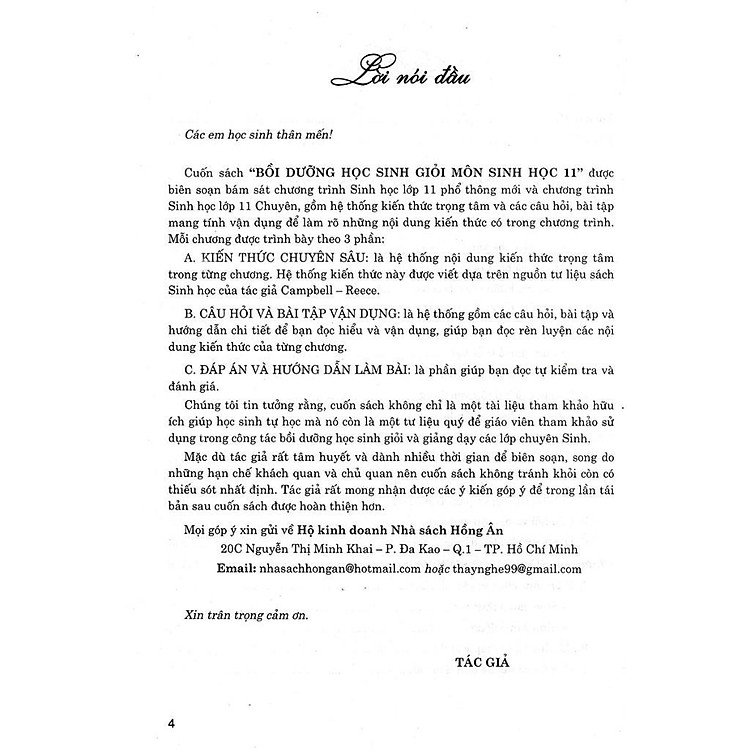 Bồi Dưỡng Học Sinh Giỏi Sinh Lớp 11 - Ảnh 6