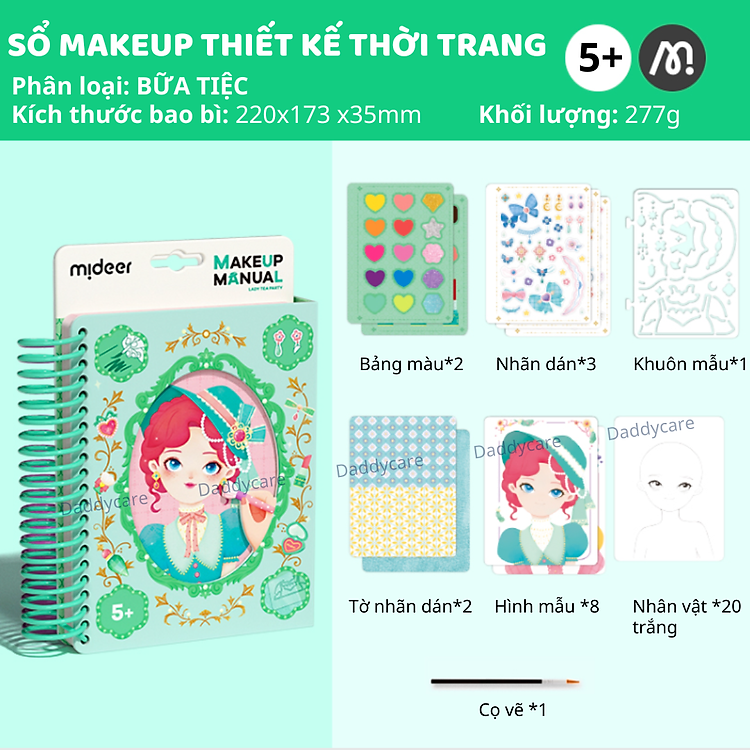 Sổ Tay Tập Trang Điểm Mideer - Đồ Chơi Cho Bé Chính hãng Ưu đãi - Hình ảnh 3