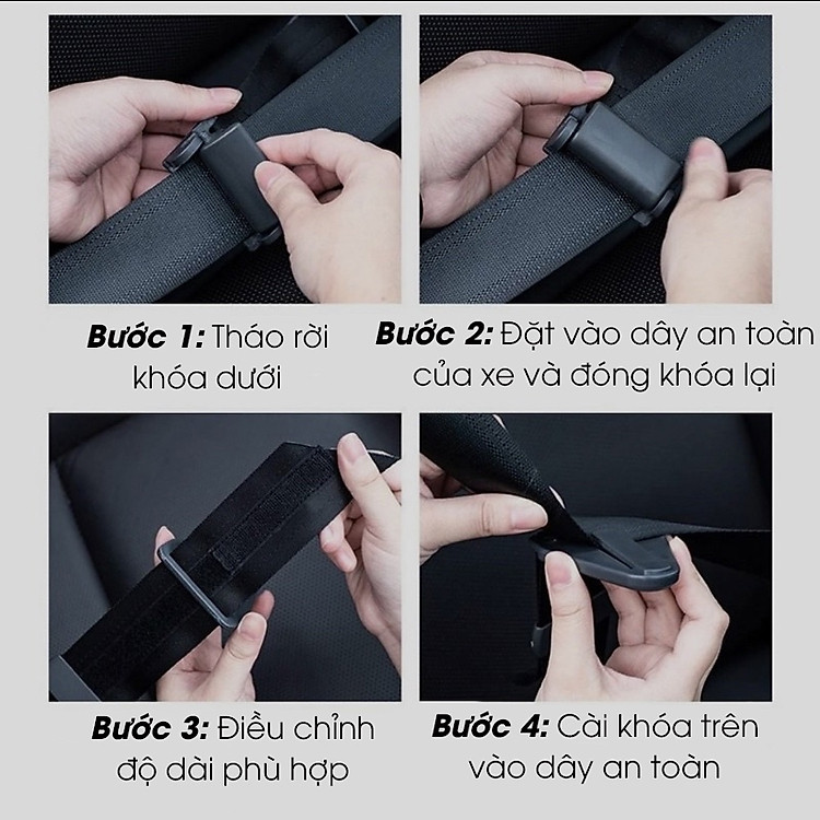 Đai an toàn cho bé ngồi xe Chính hãng Tiết kiệm - Hình ảnh 5