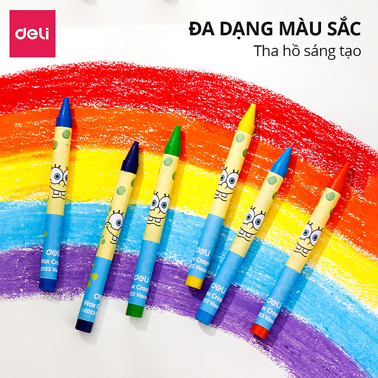 Bút Sáp Màu Deli (16 màu) - Ảnh 6