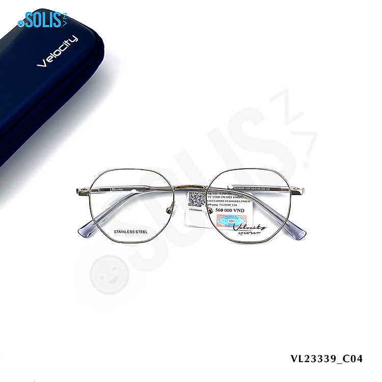 Gọng kính kim loại hiệu Velocity VL23339 - KÍNH KIM LOẠI HIỆU VELOCITY VL23339 KÍCH THƯỚC 50-19-145