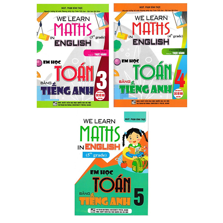 Em Học Toán Bằng Tiếng Anh – We Learn Maths In English – Lớp 3 + 4 + 5