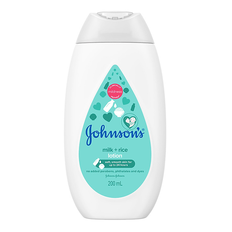 Sữa dưỡng ẩm Johnson's Baby sữa và gạo (200ml)
