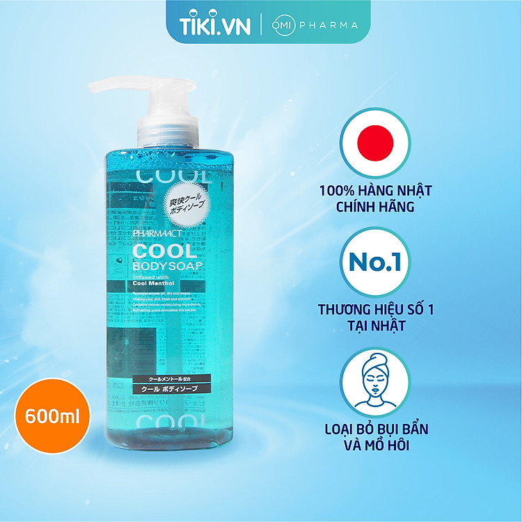 Sữa tắm dành cho nam Pharmaact cool body soap 550ml(New)