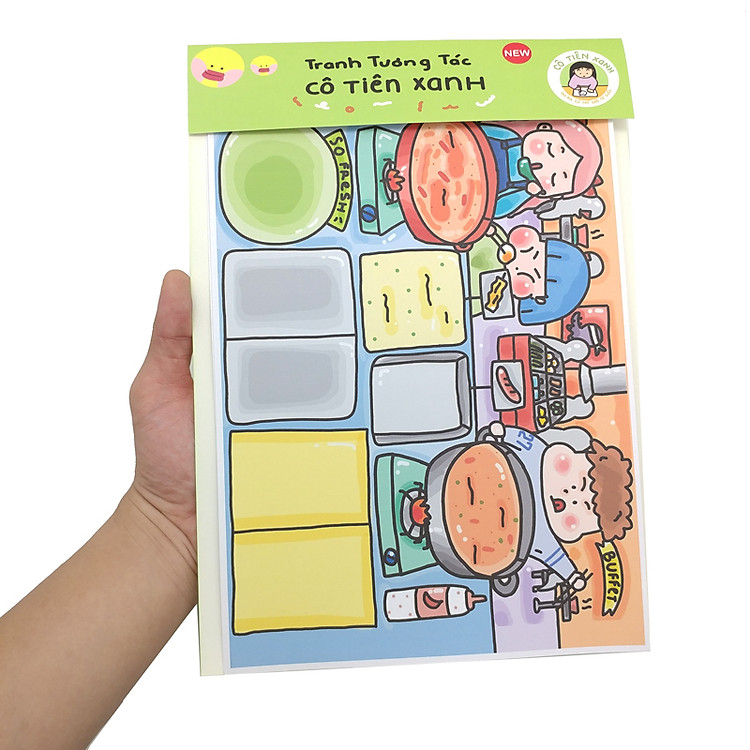 Mua Bộ Tranh Tương Tác Cô Tiên Xanh Chính hãng Ưu đãi - Hình ảnh 3