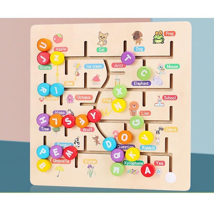 Bảng chữ cái mê cung cho bé