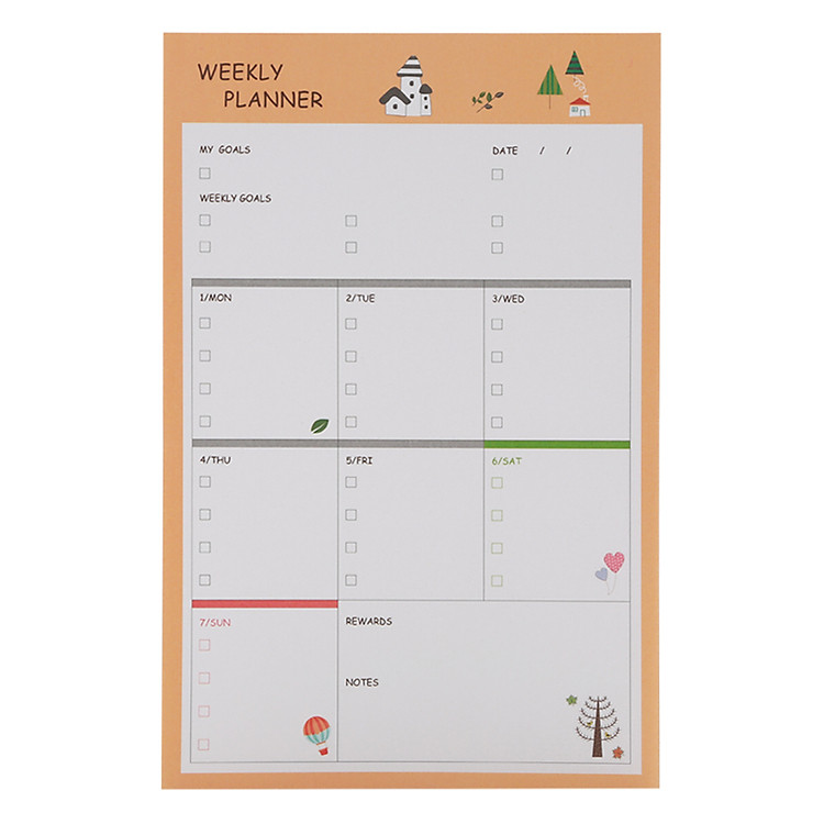 Tập Kế Hoạch Ghi Chú Tuần - Weekly Planner