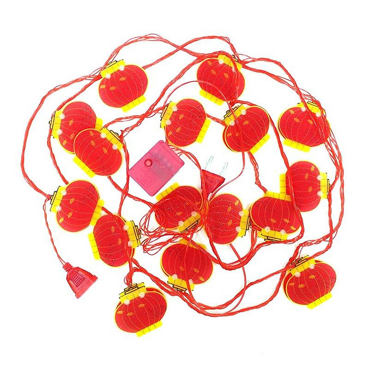 Dây Đèn Led Nháy Hình Lồng Đèn Trang Trí Tết (4.5 m) - Ảnh 4