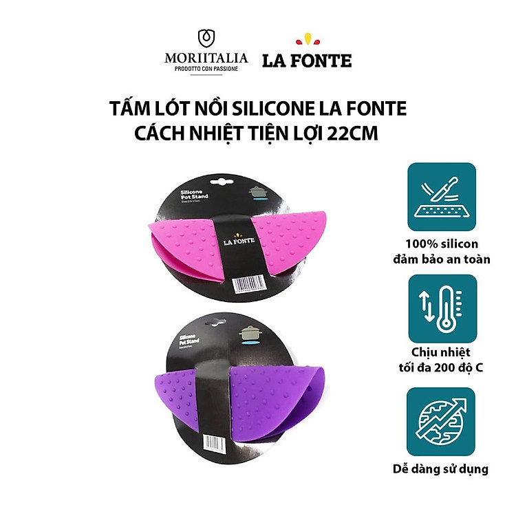 Tấm lót nồi silicone La Fonte cách nhiệt tiện lợi YY20385