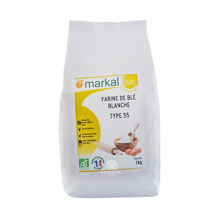 Bột mì trắng hữu cơ đa dụng T55 Markal 1kg