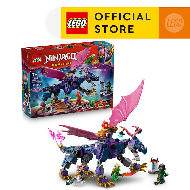 LEGO NINJAGO 71842 Đồ Chơi Lắp Ráp Rồng Bậc Thầy Rontu (381 chi tiết)