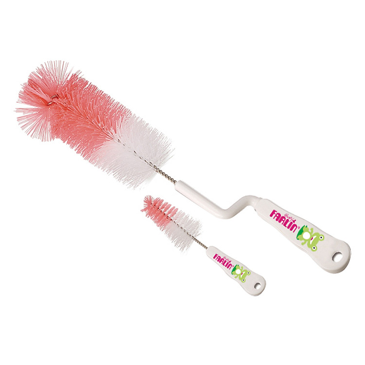 Bộ Bàn Chải Cọ Bình Và Núm Ty Uống Farlin - BF-260 - Màu Ngẫu Nhiên