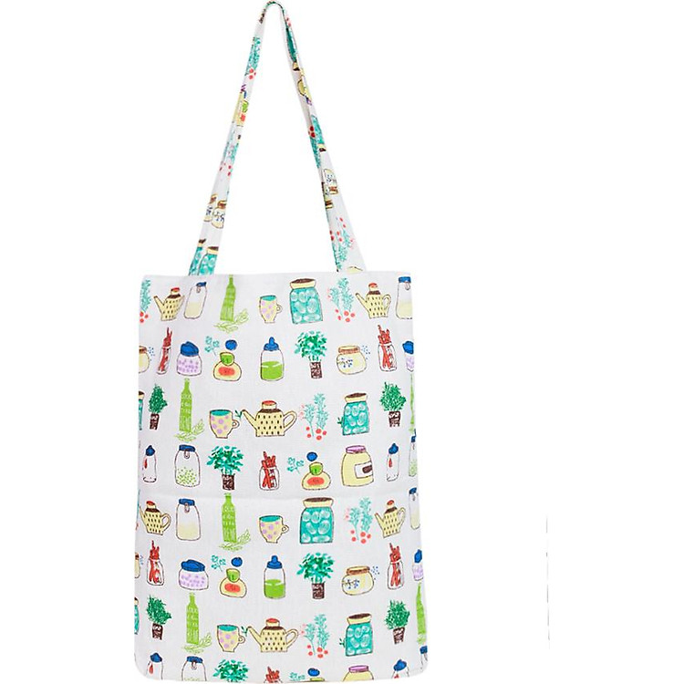 Túi Tote Nữ Thổ Bình Trà XinhStore TVBM_05 (41 x 30 cm) - Trắng
