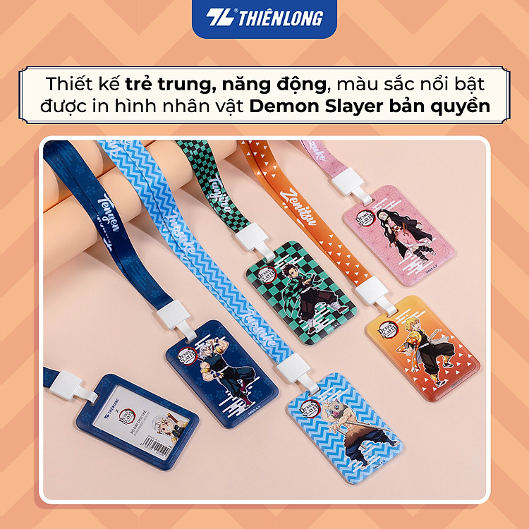 Dây Thẻ Đeo Bảng Tên Nhân Viên Sinh Viên Demon Slayer - Hồng - Ảnh 4