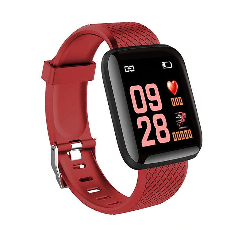Đồng hồ thông minh Smartwatch I116 Plus chống nước tích hợp cảm biến đo nhịp tim, đếm bước chân - Hàng nhập khẩu