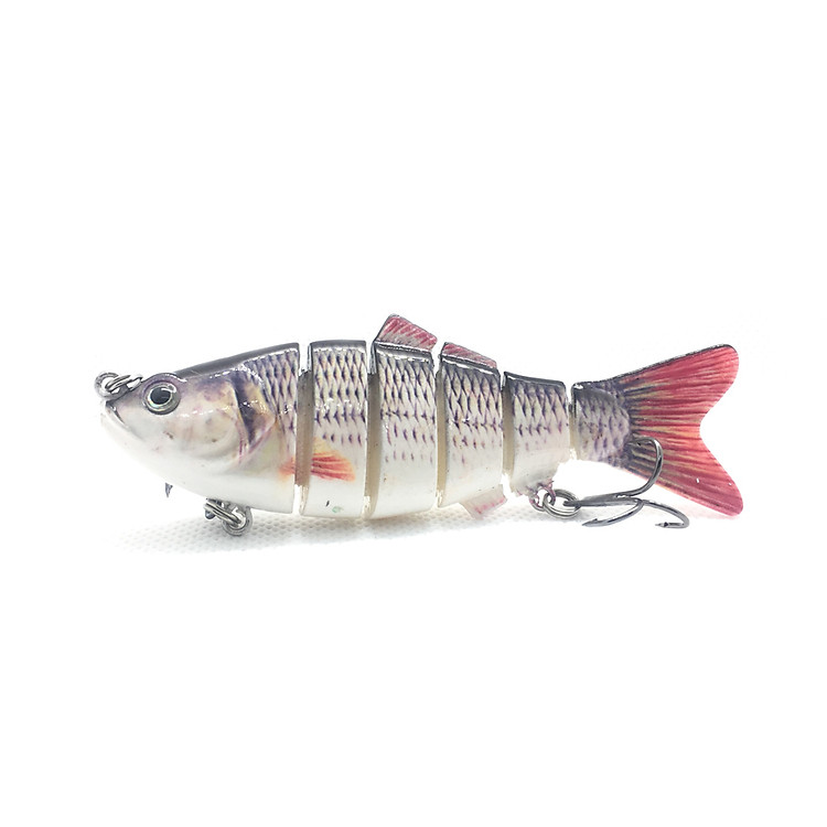 Mồi Câu Cá Giá 6 Khúc Action Chuẩn Câu Cá Lóc Bông, Cá Chẽm, Cá Bass, Cá Nhồng Cực Nhạy (12,8g / 80mm )