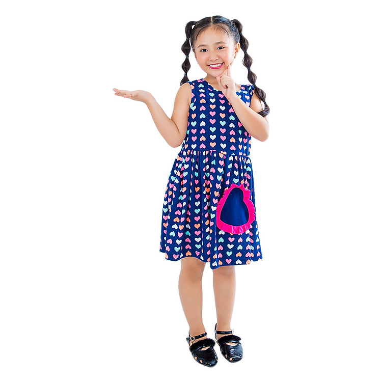 Đầm Thun Xòe Bé Gái V.T.A.Kids 28071012
