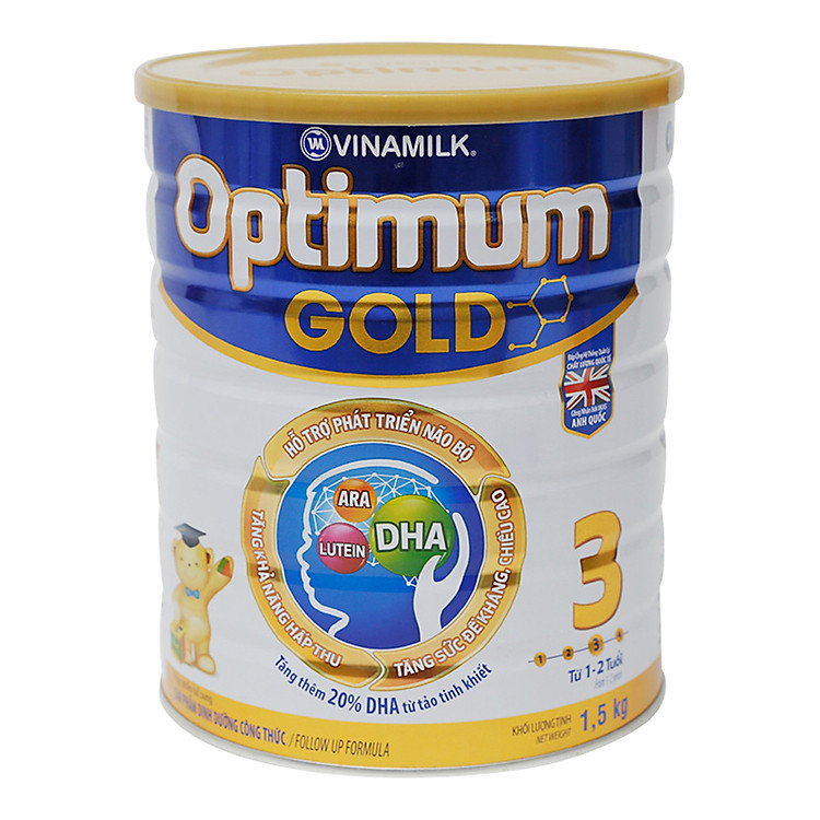 Sữa Bột Vinamilk Optimum Gold 3 Hộp Thiếc (1500g)