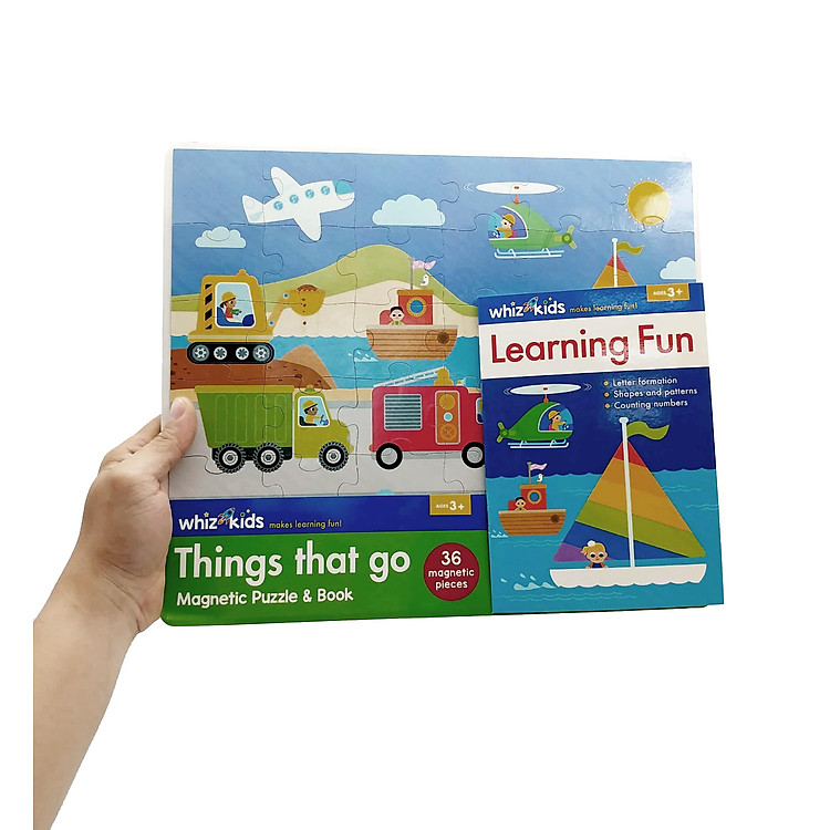Whiz Kids Magnetic Puzzle And Book - Things That Go - Ảnh 2