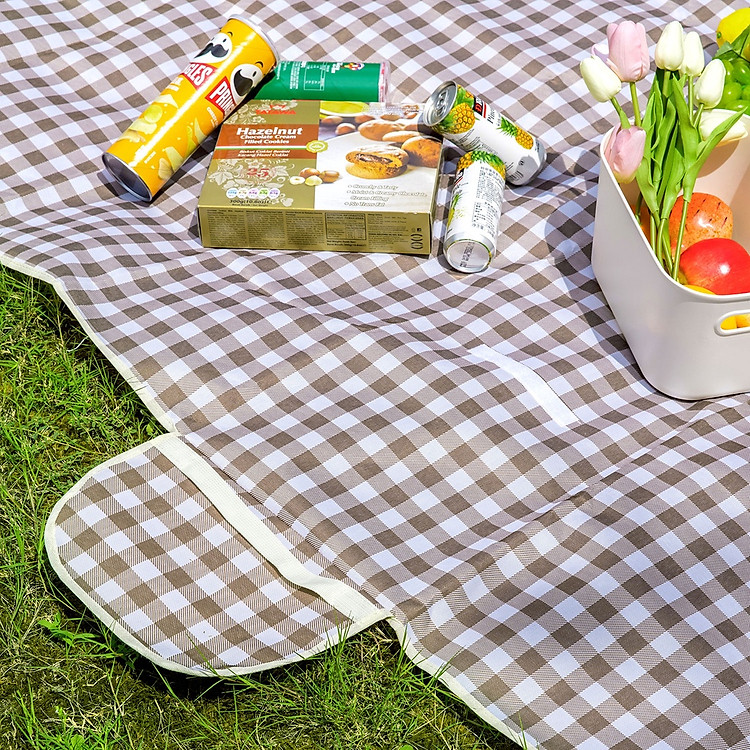 Thảm picnic, thảm dã ngoại chính hãng Agnite, thảm decor chống nước, nhiều màu đa kích thước dễ dàng gấp gọn như 1c túi