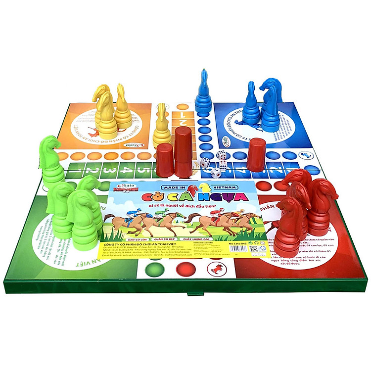 Bộ cờ cá ngựa SATO an toàn cho bé Chính hãng Giá tốt