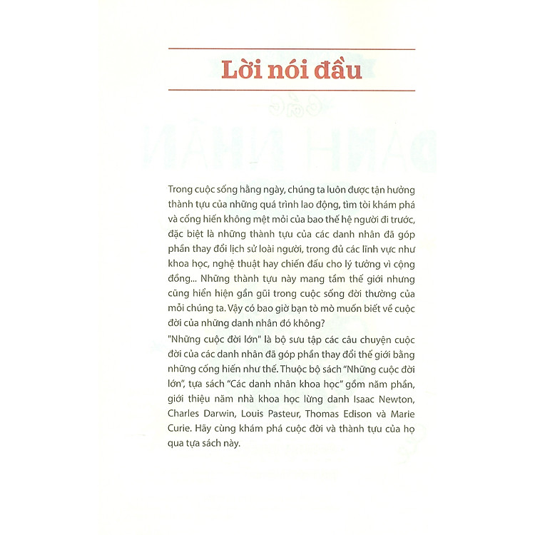 Những Cuộc Đời Lớn - Các Danh Nhân Khoa Học - Ảnh 4