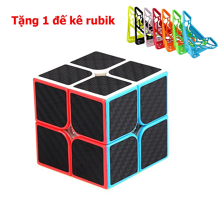 Rubik 2×2 Carbon kèm chân đế Chính hãng Giá rẻ