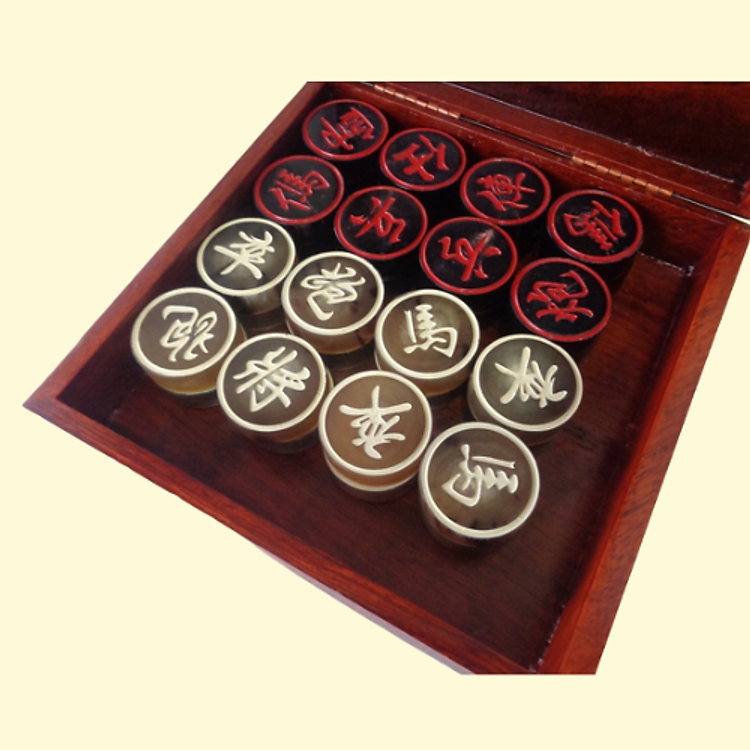 Quân cờ tướng sừng trâu đẹp 3,5cm Chính hãng Giá tốt - Hình ảnh 3