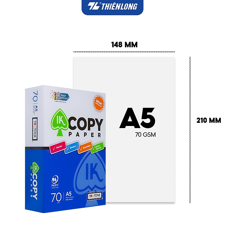 Giấy A5 70gsm (500 tờ) - Ảnh 2