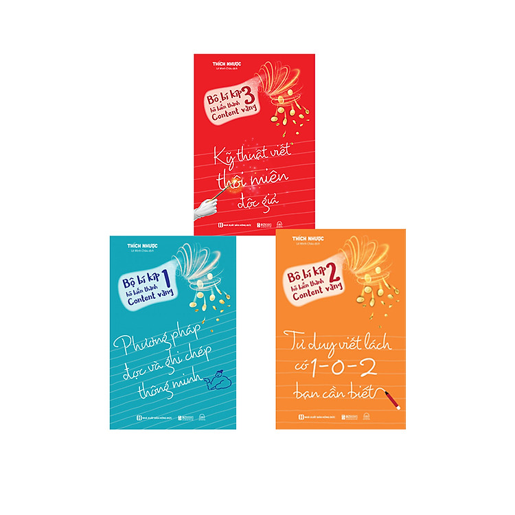 Bí Kíp Hô Biến Thành Content Vàng: Tư Duy Viết Lách Có 1 - 0 - 2 Bạn Cần Biết, Phương Pháp Đọc Và Ghi Chép Thông Minh, Kỹ Thuật Viết Thôi Miên Độc Giả - Lẻ/Combo Tuỳ Chọn
