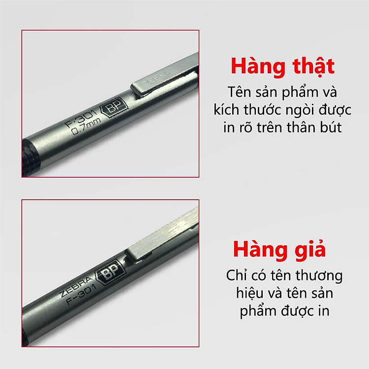 Viết Bi Bấm Kim Loại Zebra F301 0.7mm (mực xanh) - Ảnh 5