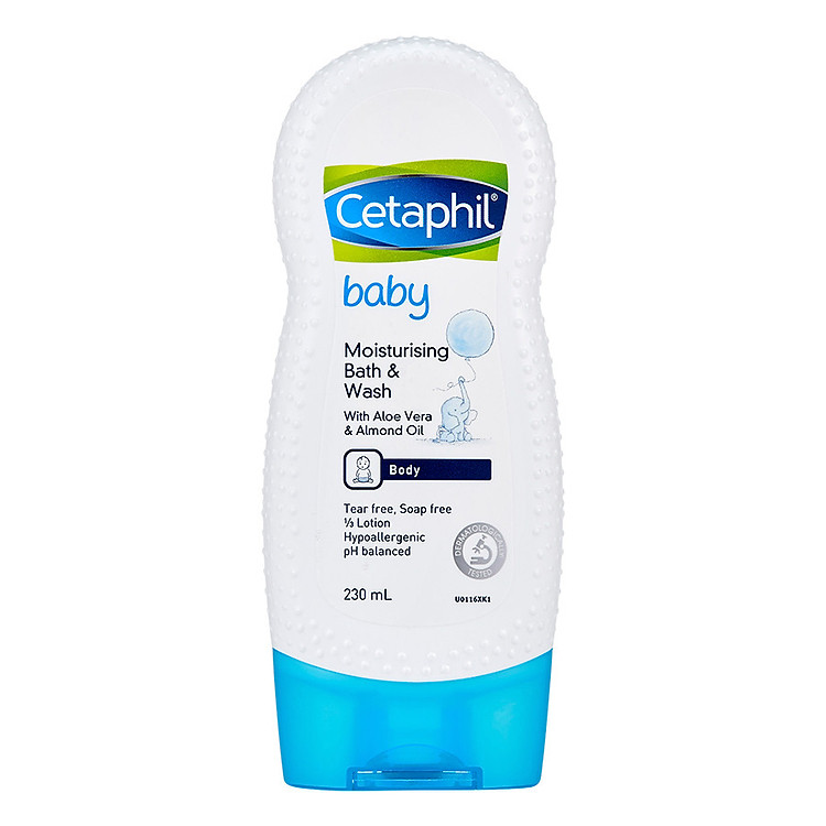 Sữa tắm cho bé Cetaphil Baby Moisturizing Bath & Wash 230ml dưỡng ẩm