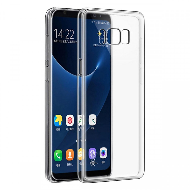 Ốp dẻo silicon cho Samsung S8 Plus - Trong suốt
