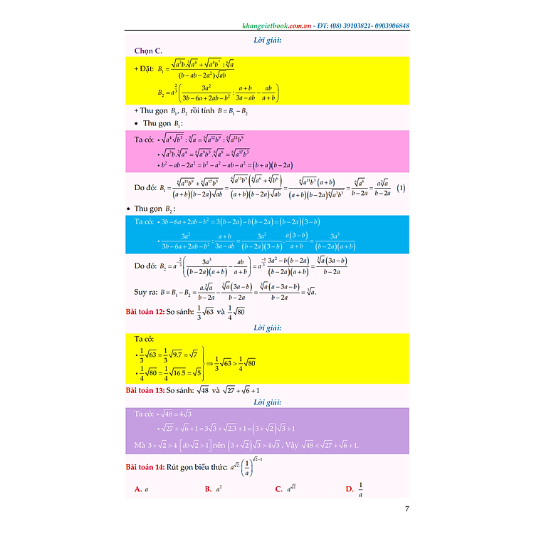 LÀM CHỦ BÀI TẬP TRẮC NGHIỆM MŨ - LOGARIT - SỐ PHỨC VÀ BÀI TOÁN LÃI SUẤT KÉP - Ảnh 7