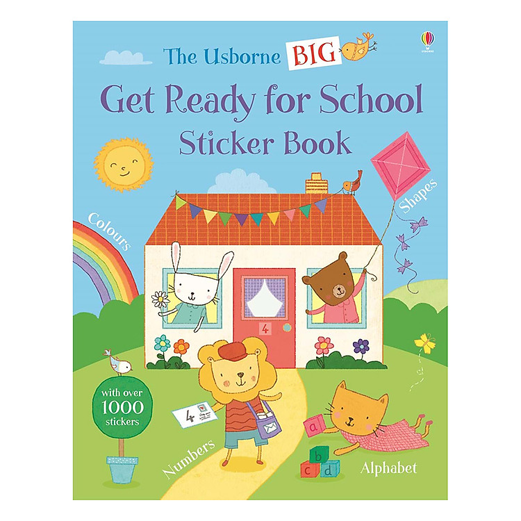 Sách Usborne Big Get Ready for School Sticker Book (bind-up)