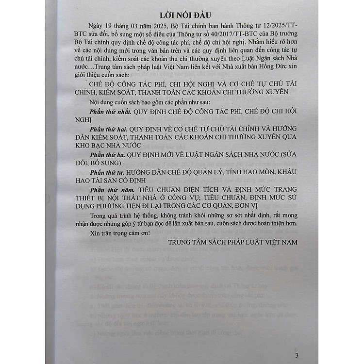Chế độ Công Tác Phí, Chi Hội Nghị và Cơ Chế Tự Chủ Tài Chính, Kiểm Soát, Thanh Toán các Khoản Chi Thường Xuyên theo Thông tư số 12/2025/TT-BTC (V2563T) - Ảnh 3