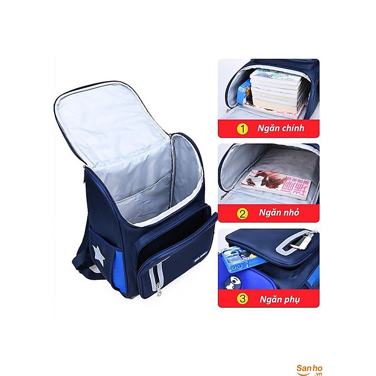 Balo Học Sinh Chống Gù Lưng MINIIN (Hồng) - Ảnh 6