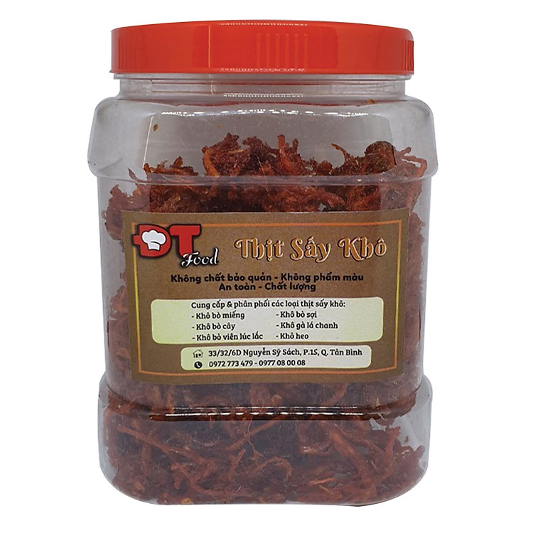 Thịt Khô Heo Thượng Hạng DTfood (Khô Heo giả Bò) 500g