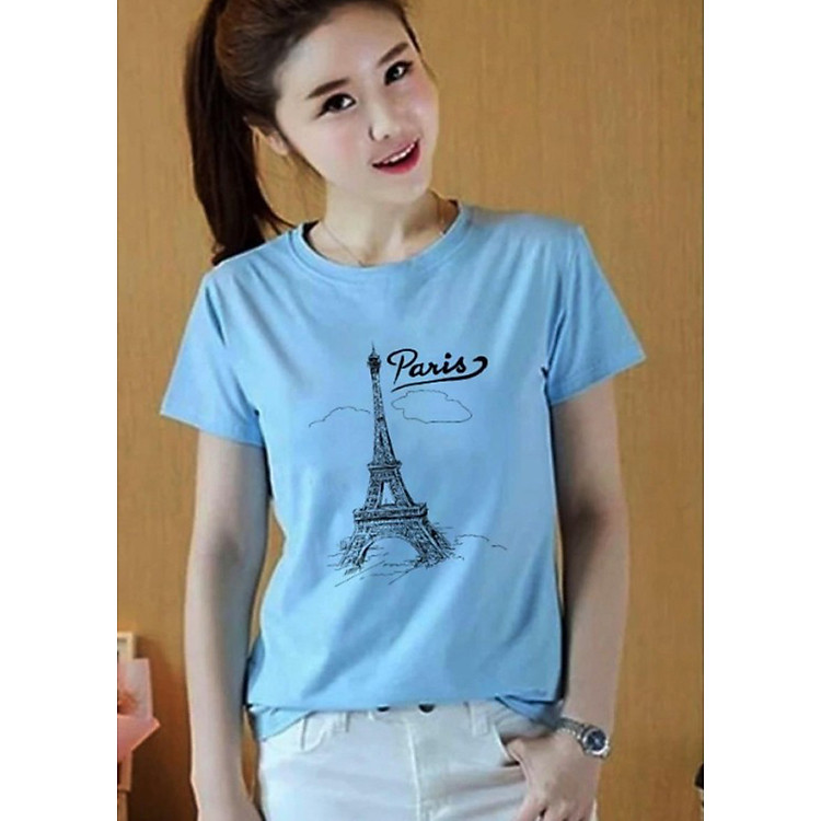 Áo Thun Nữ Paris Mây