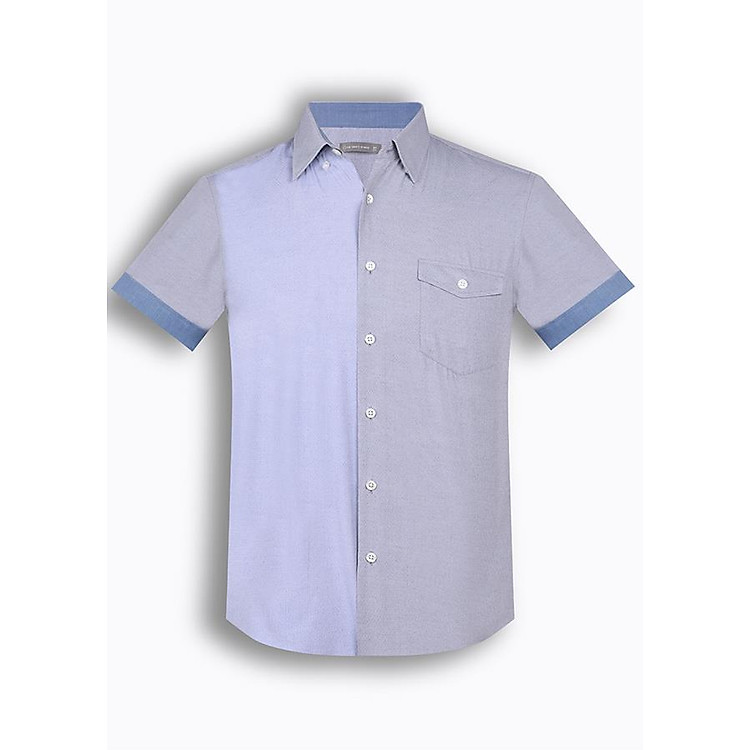 Áo Sơ Mi Nam Tay Ngắn Họa Tiết The Shirts Studio Hàn Quốc TD45F6118